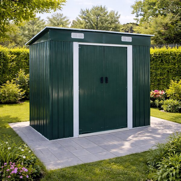 Zahradní domek BestBerg BBSH-407GR / 2,8 m² / 130 x 213 x 191 cm / zelená