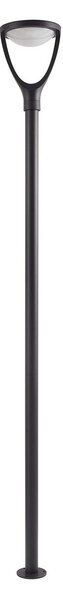 Lucande Venkovní svítidlo LED Filor, černé, hliník, 250 cm, Černá, Hliník, Moderní