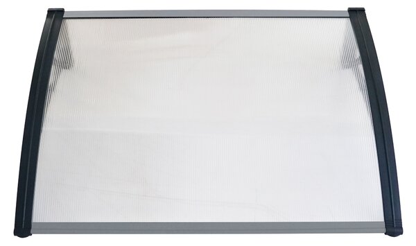 Hliníkový vchodový přístřešek BestBerg BBDA-8012D / 120 x 80 cm / černá