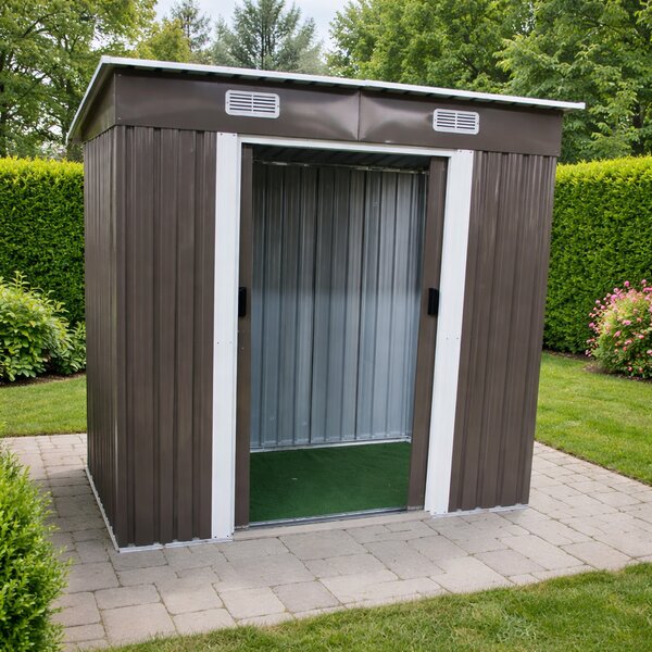 Zahradní domek BestBerg BBSH-407G / 2,8 m² / 130 x 213 x 191 cm / šedá