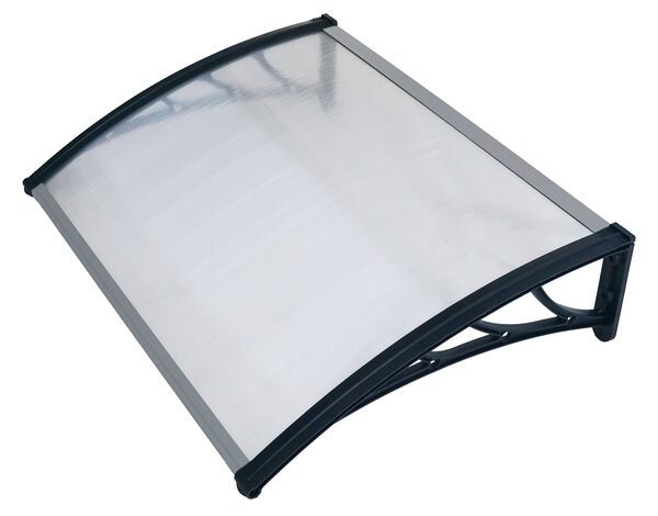 Hliníkový vchodový přístřešek BestBerg BBDA-8012D / 120 x 80 cm / černá