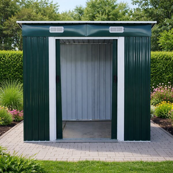 Zahradní domek BestBerg BBSH-407GR / 2,8 m² / 130 x 213 x 191 cm / zelená