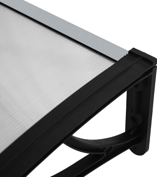 Hliníkový vchodový přístřešek BestBerg BBDA-8012D / 120 x 80 cm / černá