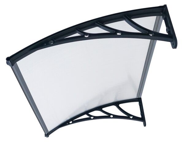 Hliníkový vchodový přístřešek BestBerg BBDA-8012D / 120 x 80 cm / černá