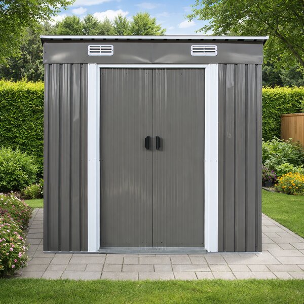 Zahradní domek BestBerg BBSH-407G / 2,8 m² / 130 x 213 x 191 cm / šedá