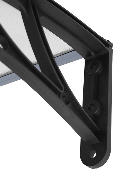 Hliníkový vchodový přístřešek BestBerg BBDA-8012D / 120 x 80 cm / černá