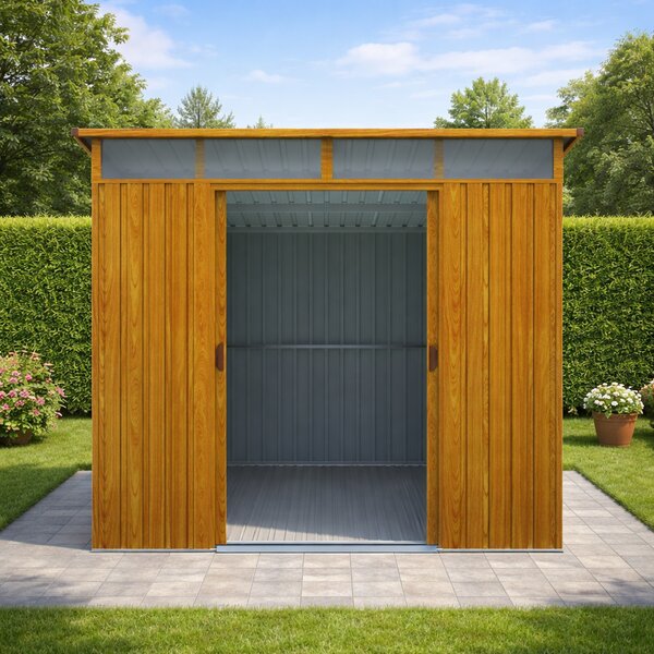 Zahradní domek BestBerg ZD-808RW / 5,6 m² / 236 × 238 × 203 cm / dekor dřeva