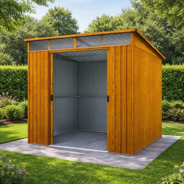 Zahradní domek BestBerg ZD-808RW / 5,6 m² / 236 × 238 × 203 cm / dekor dřeva