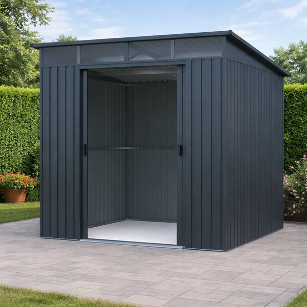 Zahradní domek BestBerg ZD-808G / 5,6 m² / 236 × 238 × 203 cm / šedá