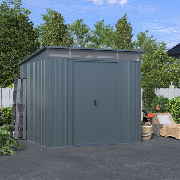 Zahradní domek BestBerg ZD-808G / 5,6 m² / 236 × 238 × 203 cm / šedá