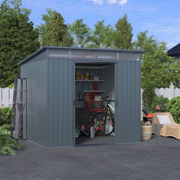 Zahradní domek BestBerg ZD-808G / 5,6 m² / 236 × 238 × 203 cm / šedá