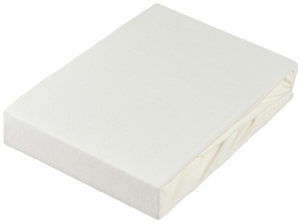 PROSTĚRADLO NA VRCHNÍ MATRACI, žerzej, krémová, 180/220 cm Novel - Prostěradla
