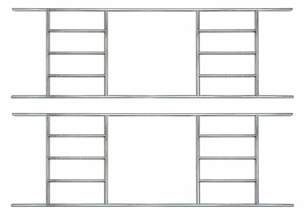 Základna BBSH-B4 pro zahradní domek BestBerg BBSH-1113 / 284 x 327 cm / ocel / stříbrná