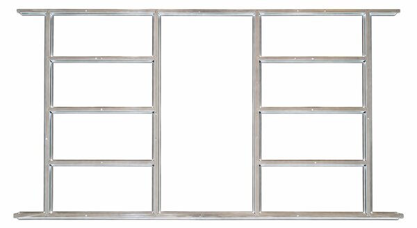 Základna BBSH-B2 pro zahradní domek BestBerg BBSH-608 / 142 x 242 cm / ocel / stříbrná