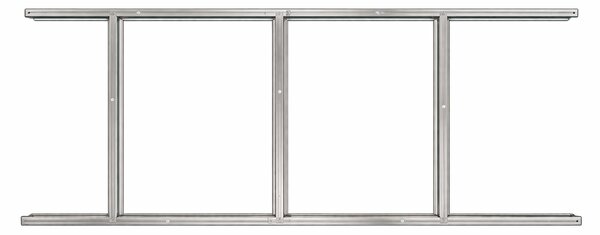 Základna BBSH-B1 pro zahradní domek BestBerg BBSH-407 / 68 x 200 cm / ocel / stříbrná