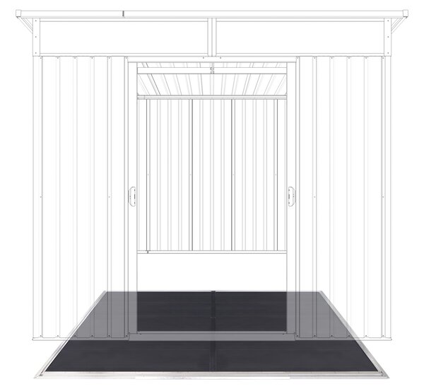 Podlaha BBFL-ZDSL6 pro zahradní domek BestBerg ZDSL-6 / 251 x 216 cm / černá