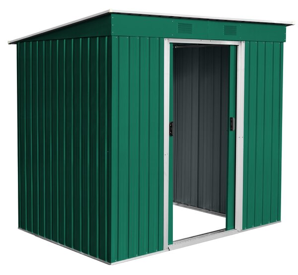 Zahradní domek BestBerg ZD-67GRW / 4,3 m² / 197 × 217 × 202 cm / zelená/bílá