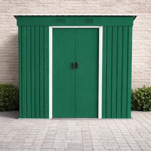 Zahradní domek BestBerg ZD-67GRW / 4,3 m² / 197 × 217 × 202 cm / zelená/bílá