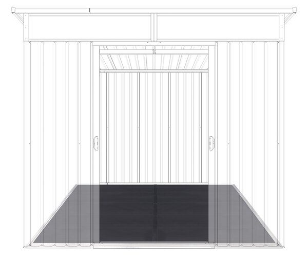 Podlaha BBFL-ZDSL6 pro zahradní domek BestBerg ZDSL-6 / 251 x 216 cm / černá