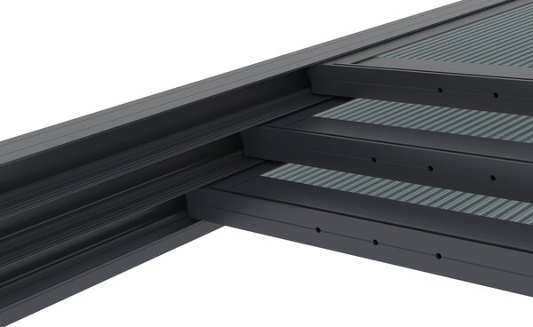 Hliníková pergola BestBerg PZ-9A / 9 m² / antracit/šedá