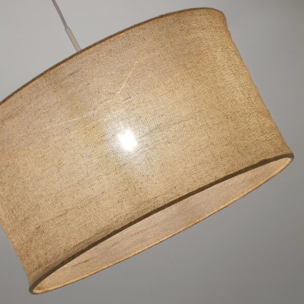 Béžové lněné stínidlo Kave Home Mariela 50 cm