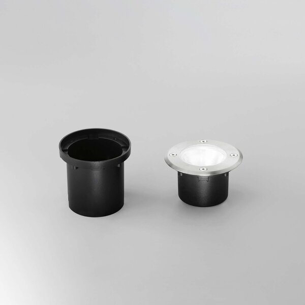 FANEUROPE FAN EUROPE Pochozí venkovní svítidlo LED WALK nikl INOX 8 W 930 lm 3000 K IP67 11x7,78 cm