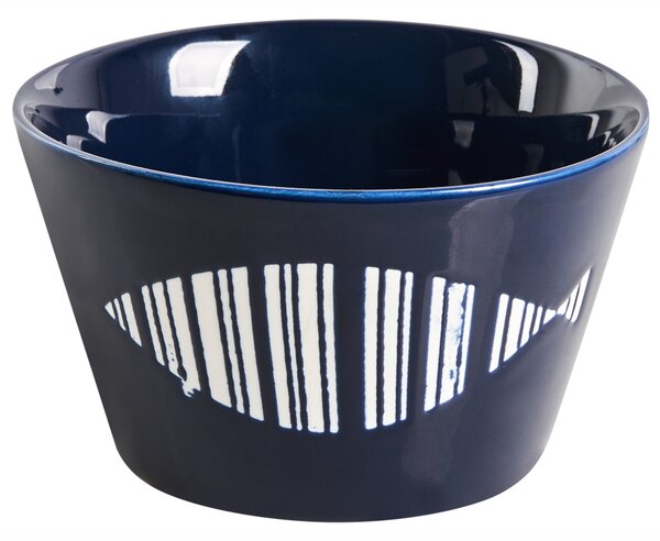 Sada 16 kusů nádobí TAMARIND Porcelán Bílá/Modrá