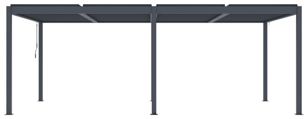 Hliníková bioklimatická pergola s lamelami BestBerg BBP-18G / 6 x 3 m / šedá