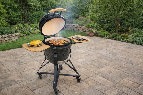 Keramický Kamado BBQ gril BestBerg BBGK-46B / Ø 38,3 cm / černá