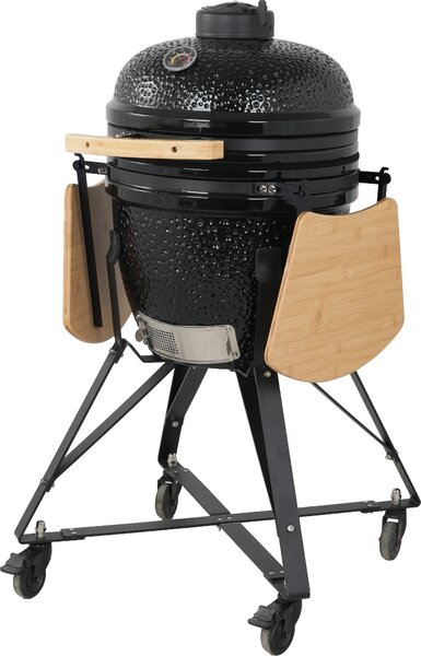 Keramický Kamado BBQ gril BestBerg BBGK-46B / Ø 38,3 cm / černá