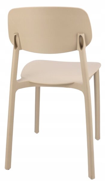 Plastová židle LARA béžová