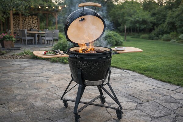 Keramický Kamado BBQ gril BestBerg BBGK-55B / Ø 46 cm / černá