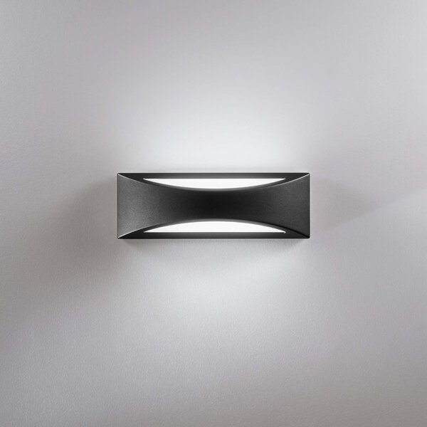 FANEUROPE FAN EUROPE Venkovní nástěnné svítidlo LED WEISS hliník černá 16W 1800lm CCT IP54 35x12x11,3 cm