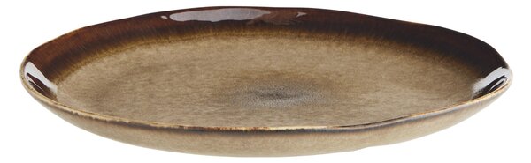 Kameninový talíř Brown 27 cm