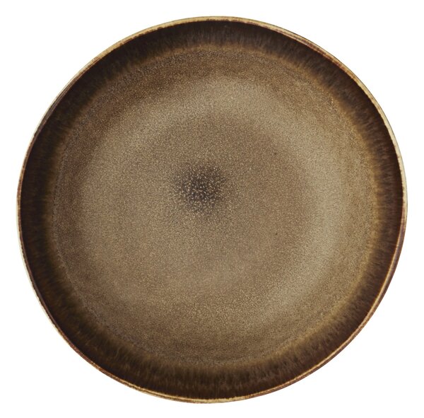 Hluboký kameninový talíř Brown 18 cm