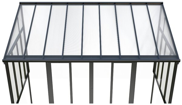Luxusní zimní zahrada BestBerg PZ-QA9 / 16,5 m² / 300 x 548 x 312 cm / antracit