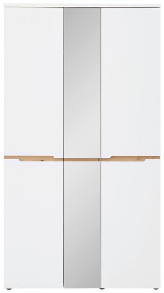 SKŘÍŇ NA ODĚV, bílá, dub artisan, 105/192/38 cm Voleo - Skříně na oblečení