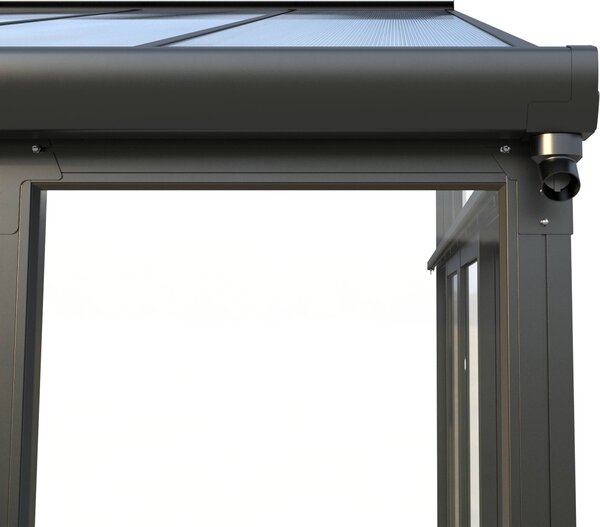 Luxusní zimní zahrada BestBerg PZ-QA9 / 16,5 m² / 300 x 548 x 312 cm / antracit