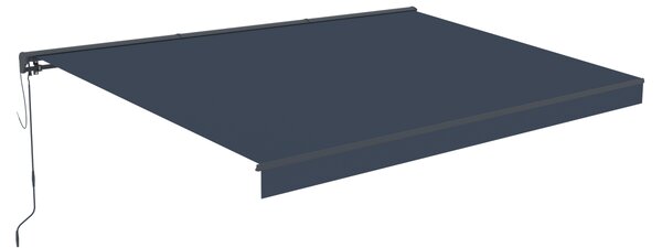 Elektrická markýza s LED osvětlením BestBerg BBSU-EL495CG / 495 x 300 cm / šedá