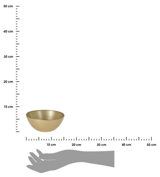 Skleněná mísa Golden (fi) 15 cm