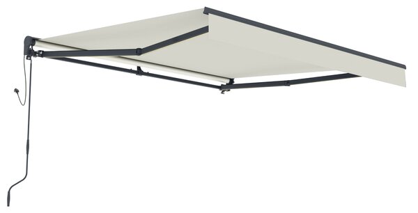 Elektrická markýza s LED osvětlením BestBerg BBSU-EL295BG / 295 x 250 cm / béžová