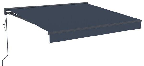 Elektrická markýza s LED osvětlením BestBerg BBSU-EL295CG / 295 x 250 cm / šedá