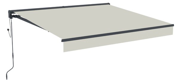 Elektrická markýza s LED osvětlením BestBerg BBSU-EL295BG / 295 x 250 cm / béžová
