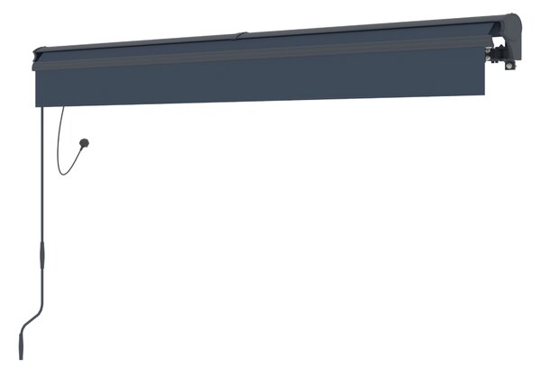 Elektrická markýza s LED osvětlením BestBerg BBSU-EL295CG / 295 x 250 cm / šedá