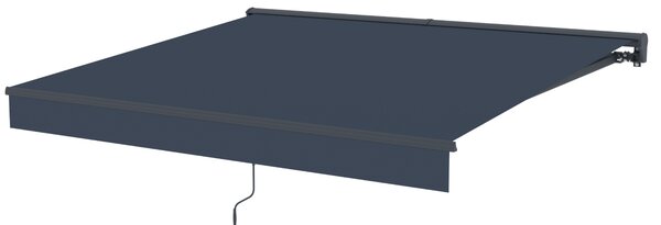 Elektrická markýza s LED osvětlením BestBerg BBSU-EL295CG / 295 x 250 cm / šedá