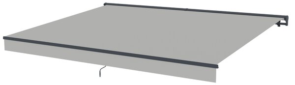 Elektrická markýza BestBerg BBSU-E395LG / 395 x 300 cm / světle šedá