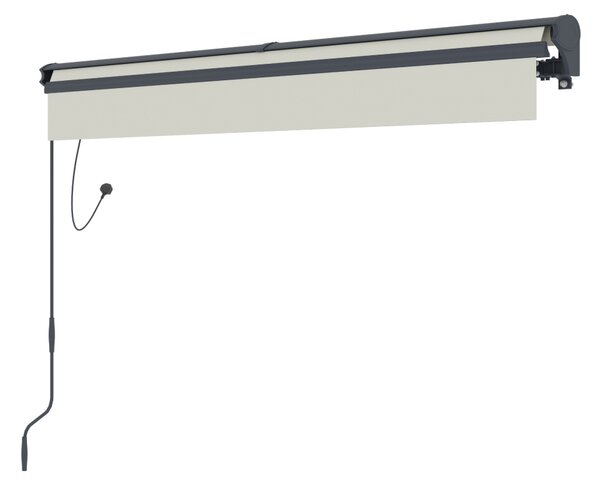 Elektrická markýza s LED osvětlením BestBerg BBSU-EL250BG / 250 x 200 cm / béžová