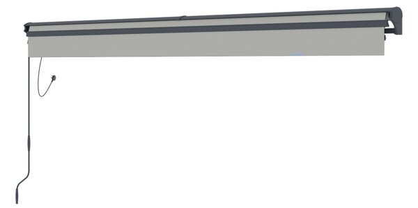 Elektrická markýza BestBerg BBSU-E395LG / 395 x 300 cm / světle šedá