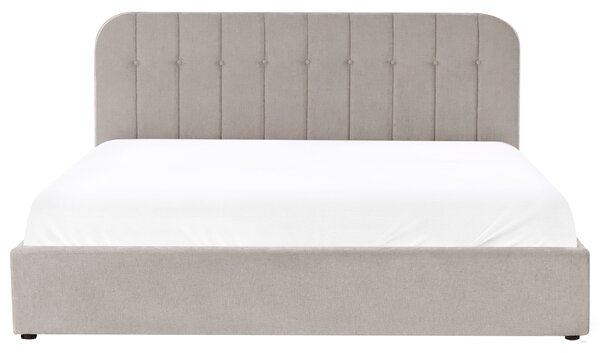 Postel s úložným prostorem Žinylka CHALLANS 180 x 200 cm Taupe
