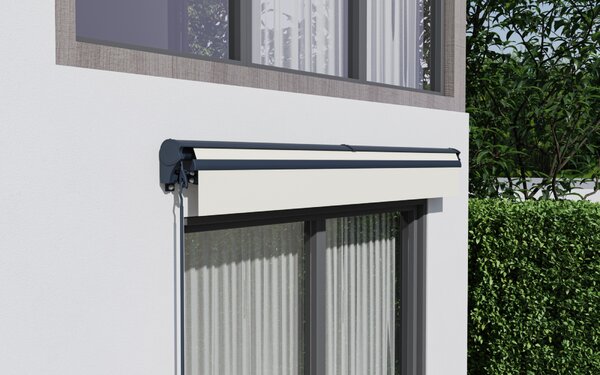Elektrická markýza s LED osvětlením BestBerg BBSU-EL250BG / 250 x 200 cm / béžová